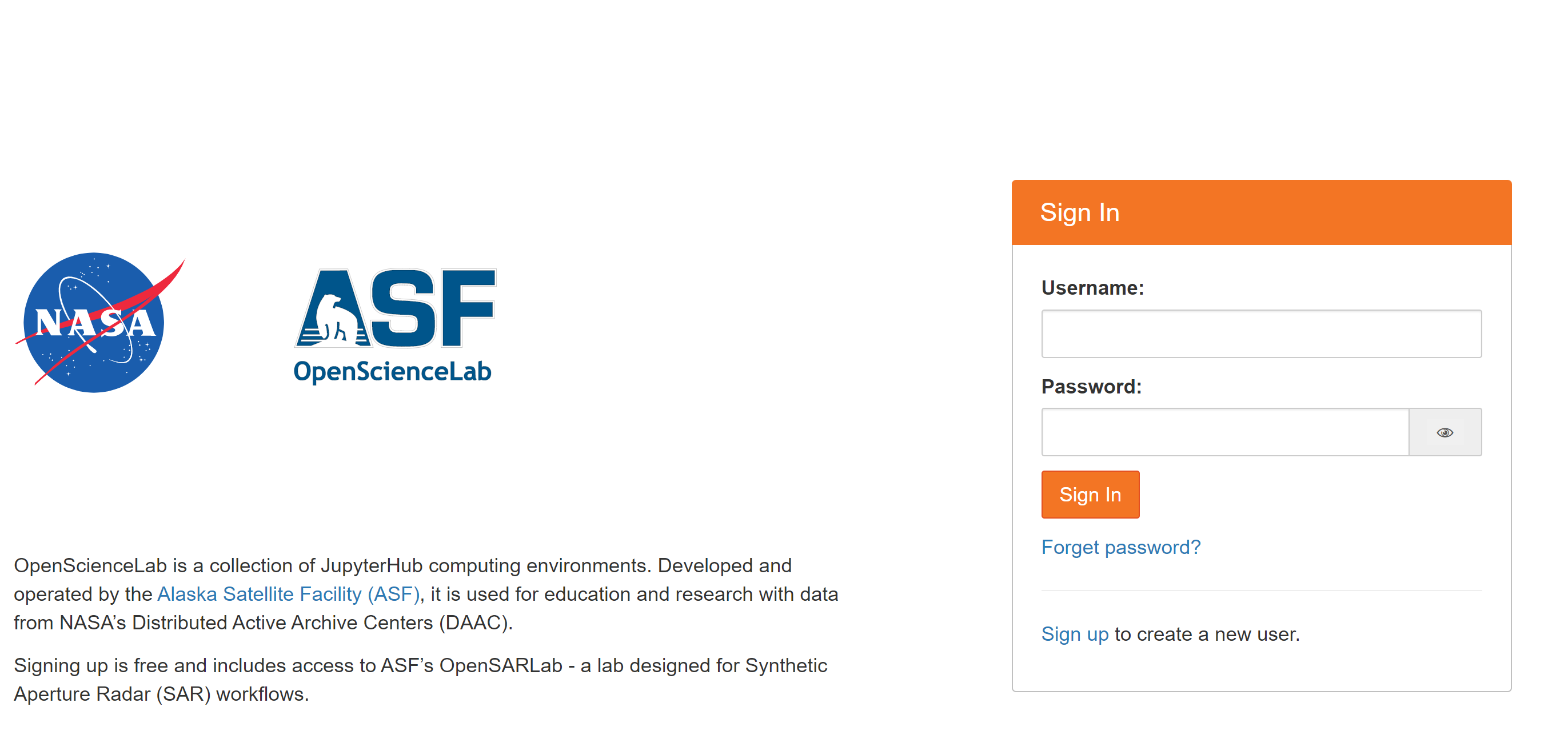 opensciencelab front page
